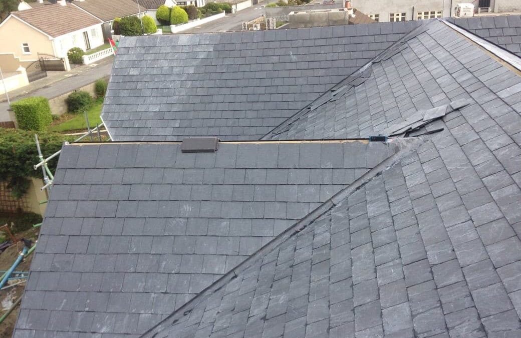 Slate and tiled roof